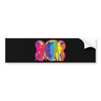 Party Background Bumper Sticker