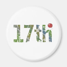 Party Balloon 17th Birthday Gifts Fridge Magnet