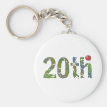 Party Balloon 20th Birthday Gifts Keychains