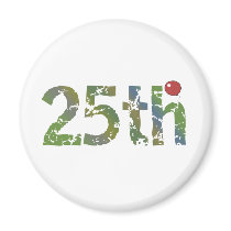 Party Balloon 25th Birthday Gifts Magnets