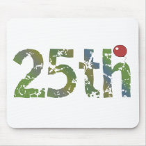 Party Balloon 25th Birthday Gifts Mousepads