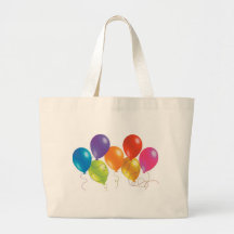 Party Balloons Canvas Bags