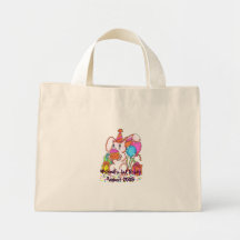 Party Bunny Tote Canvas Bag
