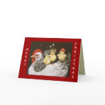 Party Bus with Peeps Christmas card