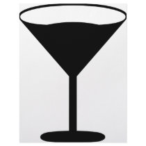 party cocktail icon black letterhead design