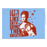 Party comme Catherine The Great Carte De Vœux