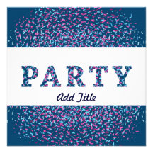 Party - Confetti Invitation