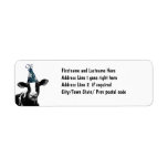 Party Cow -  Dairy Style Celebration Custom Return Address Label