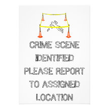 PARTY CRIME SCENE INVITATION