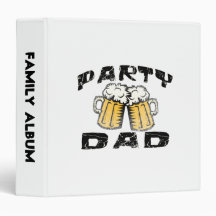 Party Dad Vinyl Binder