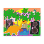 Party DJ Dinosaur Postcard
