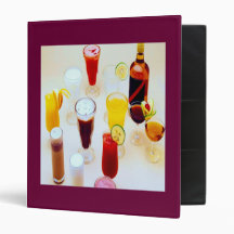 Party Drinks 3 Ring Binders