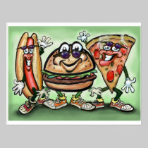 Party Food postcards