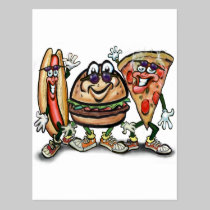 Party Food postcards