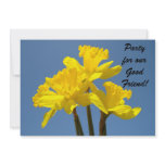 Party for Good Friend! Invitations Daffodil Flower