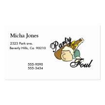 Party Foul Business Card Templates