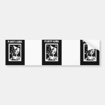 Party Girl Bumper Stickers