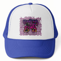 party gurl (girl) graffiti design trucker hats