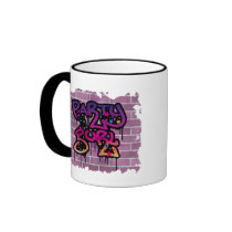 party gurl (girl) graffiti design coffee mug