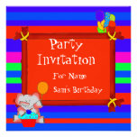 Party Invitation Birthday Boys Girls Children