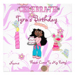 Party Invitation Birthday Girls Children