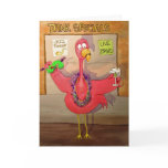 Party Invitation Invite Pink Flamingo Celebrate Greeting Card