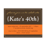 Party Invitation No.1 [orange] Post Card