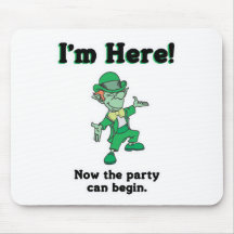 Party Leprechaun Mouse Pad