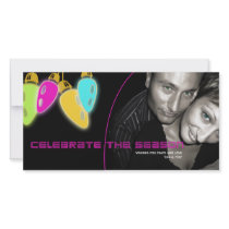Party Lights Holiday Photo Card