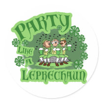 Party like A Leprechaun Sticker