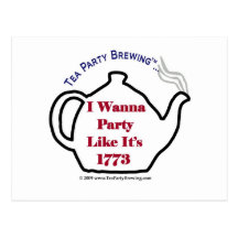 Party Like It's 1773 Postcard TP0102