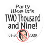 Party Like It's 2009 Sticker 