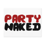 Party Naked postcards