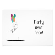 Party over here! invitations