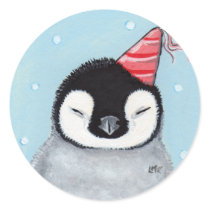 Party Penguin Chick Stickers  / Envelope Seals