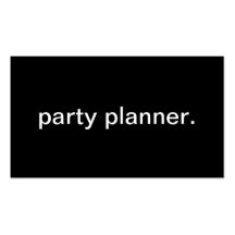 Party Planner Business Card Templates