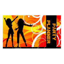 Party Planner, Celebration, Events, Birthdays Business Cards