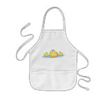 Party rubber duckies in lake apron
