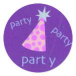 Party Sticker - Purple