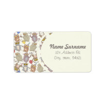 Party Tarsiers, address labels