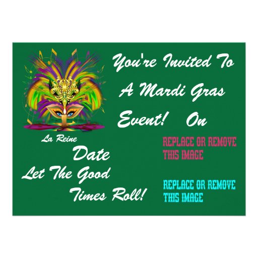 Party Theme 6.5" x 8.75" Landscape Plse View Notes Custom Announcement