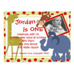 Party Time Circus/ Photo Post Card