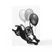 Party time French Bulldog greeting card