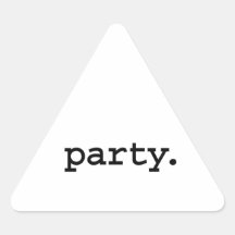 party. triangle sticker