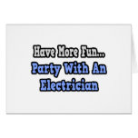 Party With An Electrician Cards