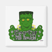 Party With Frankie! Refrigerator Magnet