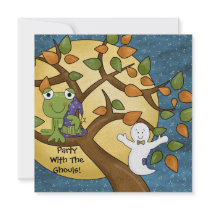 Party With the Ghouls Halloween Invitation
