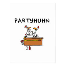Partyhuhn Postkarten