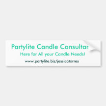 Partylite Candle Consultant, Here for All your ... Bumper Stickers