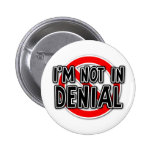 Pas dans l'humour drôle de bouton de démenti badges